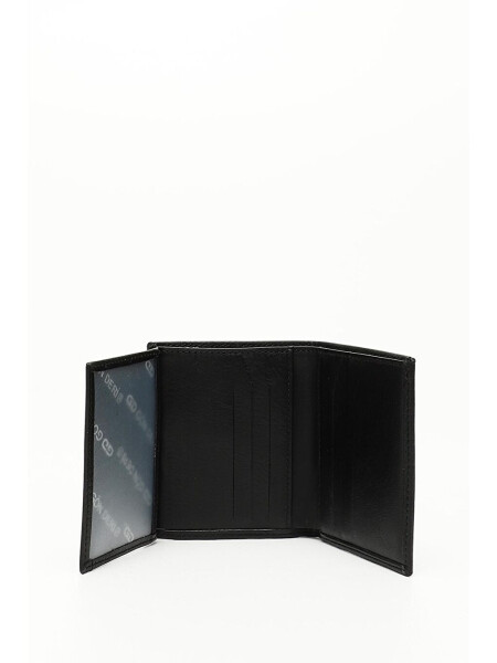 BLACK Genuine Leather Men's Wallet 06697 - 3