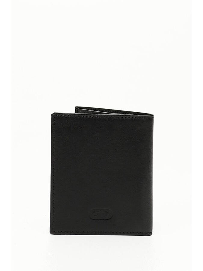 BLACK Genuine Leather Men's Wallet 06697 - 4