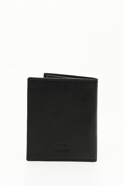 BLACK Genuine Leather Men's Wallet 06697 - 8