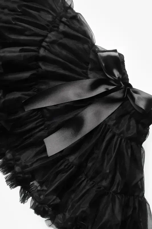 Black Girl Child Tutu Skirt - Bonita-Black - 2