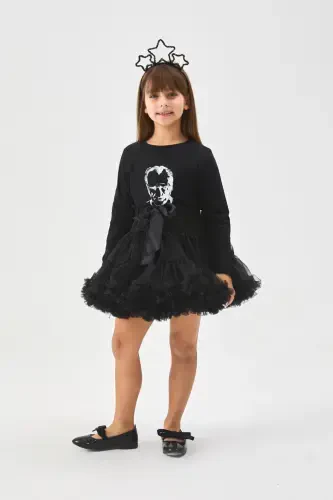Black Girl Child Tutu Skirt - Bonita-Black - 4