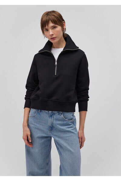 Black, half-zip sweatshirt (1s10145-900) - 5