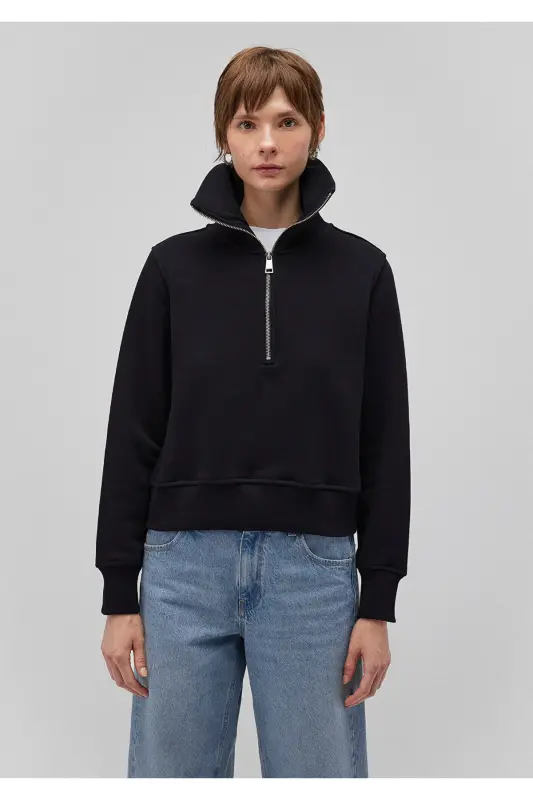 Black, half-zip sweatshirt (1s10145-900) - 2