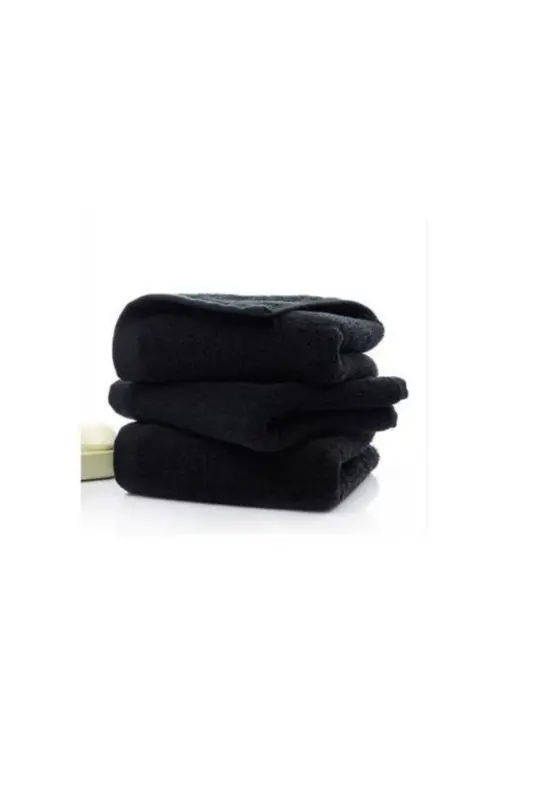Black Hand Towel Set of 4, 50x90 Cm, Soft And Fade-Resistant % - 3