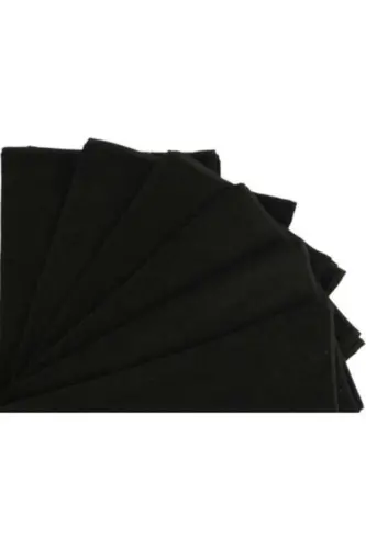 Black Hand Towel Set of 4, 50x90 Cm, Soft And Fade-Resistant % - 4