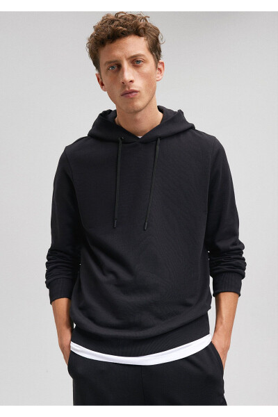 Black Hooded Black Sweatshirt 0s10135-900 - 22