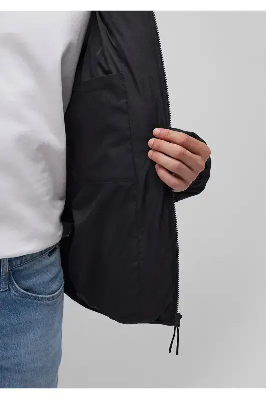 Black Hooded Puffer Jacket (0110193-71379) - 6