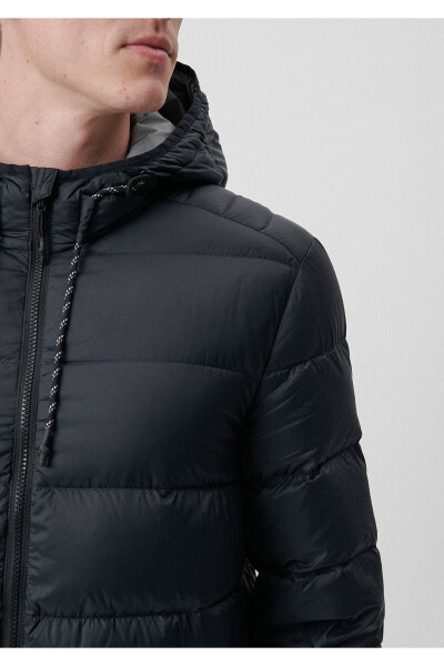 Black Hooded Puffer Jacket (0110267-900) - 5