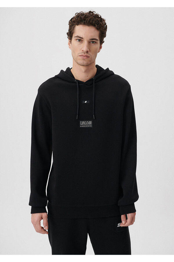 Black Hooded Sweatshirt 0S10056-900 - 21