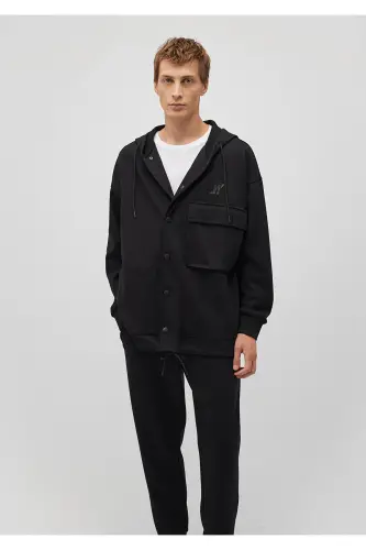 Black Hooded Sweatshirt - MAVI (1)