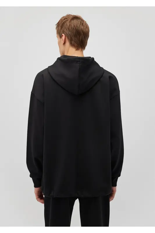 Black Hooded Sweatshirt - 4