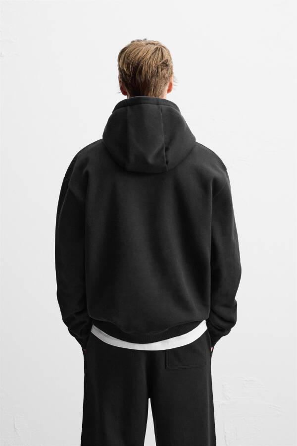 Black Hooded Sweatshirt - 11