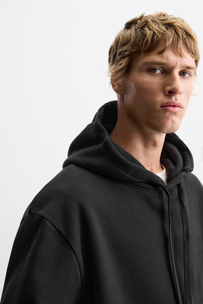 Black Hooded Sweatshirt - 13