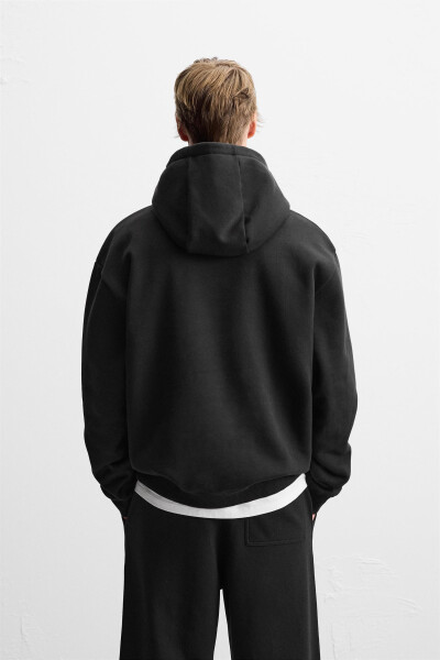 Black Hooded Sweatshirt - 3