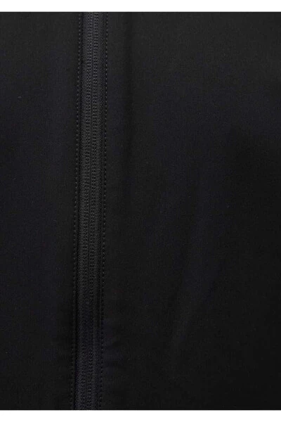 Black Jacket with a Stand Collar from the Men's Collection - 7