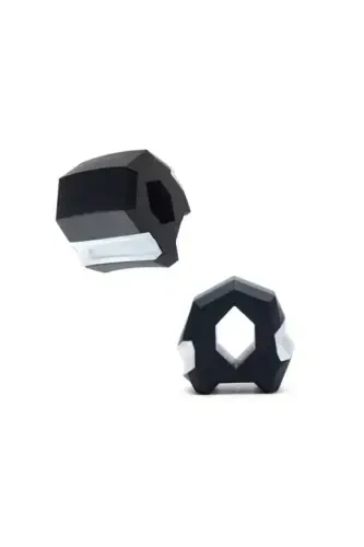 Black Jaw Exercise Ball Hard Level Jaw Muscle Exercise Ball-Black - 3