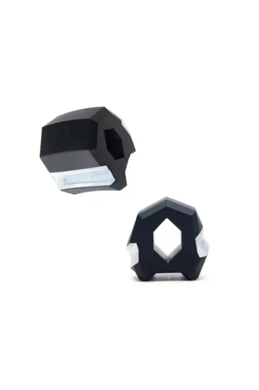 Black Jaw Exercise Ball Hard Level Jaw Muscle Exercise Ball-Black - 3