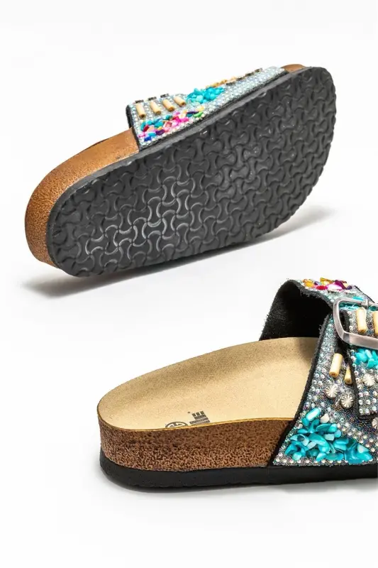 Black Jows Women's Slipper - Black - 4