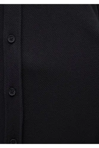 Black Knitted Shirt Slim Fit / Slim Fit 0211107-900 - 6