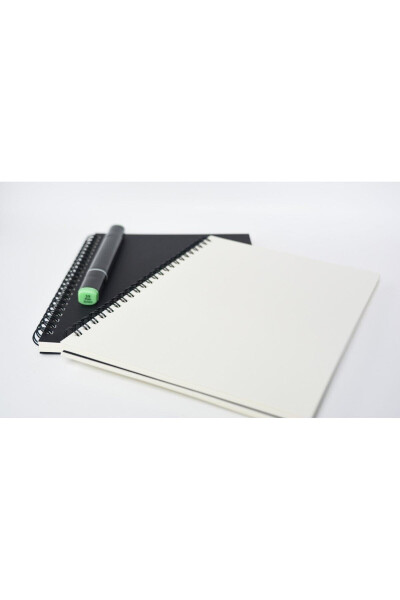 Black Kraft Cover Lined Notebook - 2