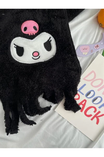 Black Kuromi Plush Scarf - GENEL MARKALAR (1)