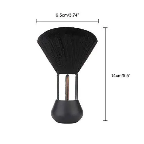 Black Large Barber Brush Neck Duster, Beomeen Yumshoq Bo'yin Cho'tkasi Soch olish uchun, Bo'yin Yuzini Tozalash Soch Supurish Cho'tkalari Salon Asbobi - 2