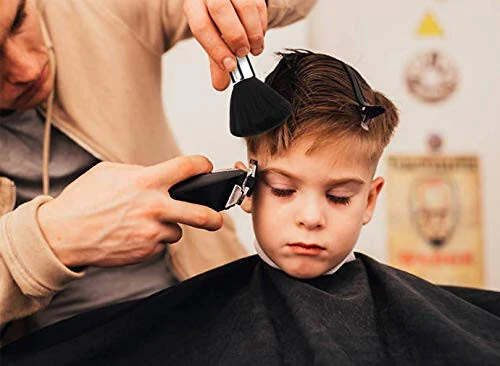 Black Large Barber Brush Neck Duster, Beomeen Yumshoq Bo'yin Cho'tkasi Soch olish uchun, Bo'yin Yuzini Tozalash Soch Supurish Cho'tkalari Salon Asbobi - 6