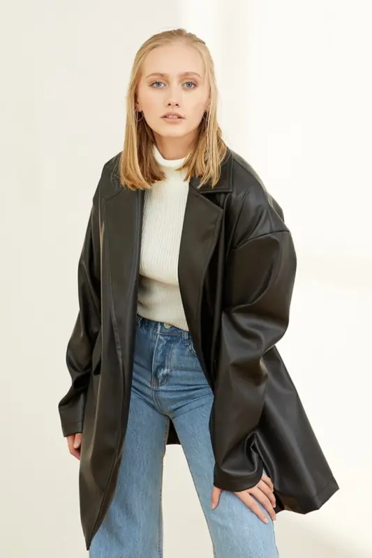Black Leather Jacket - 4