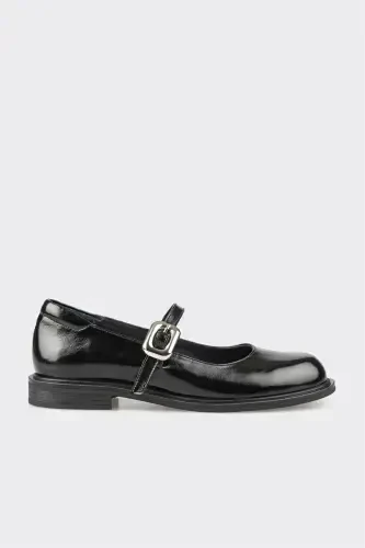Black Leather Women's Casual Shoes - ELLE (1)