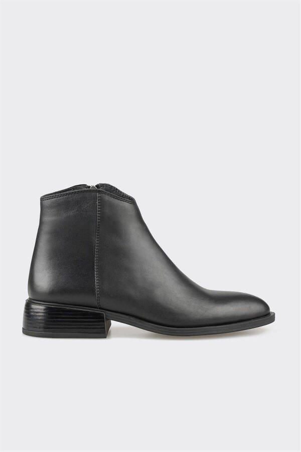 Black Leather Women's Classic Boot - 1