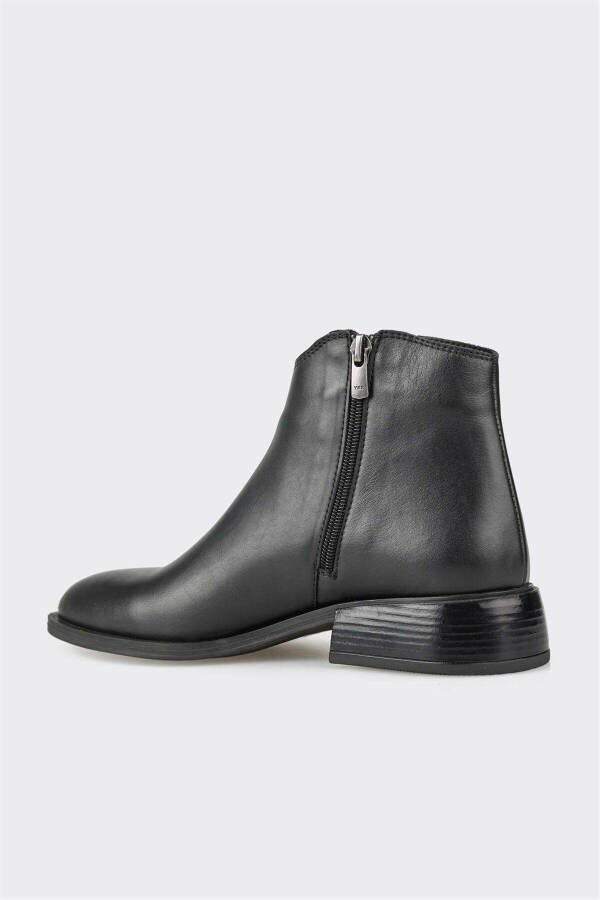 Black Leather Women's Classic Boot - 3