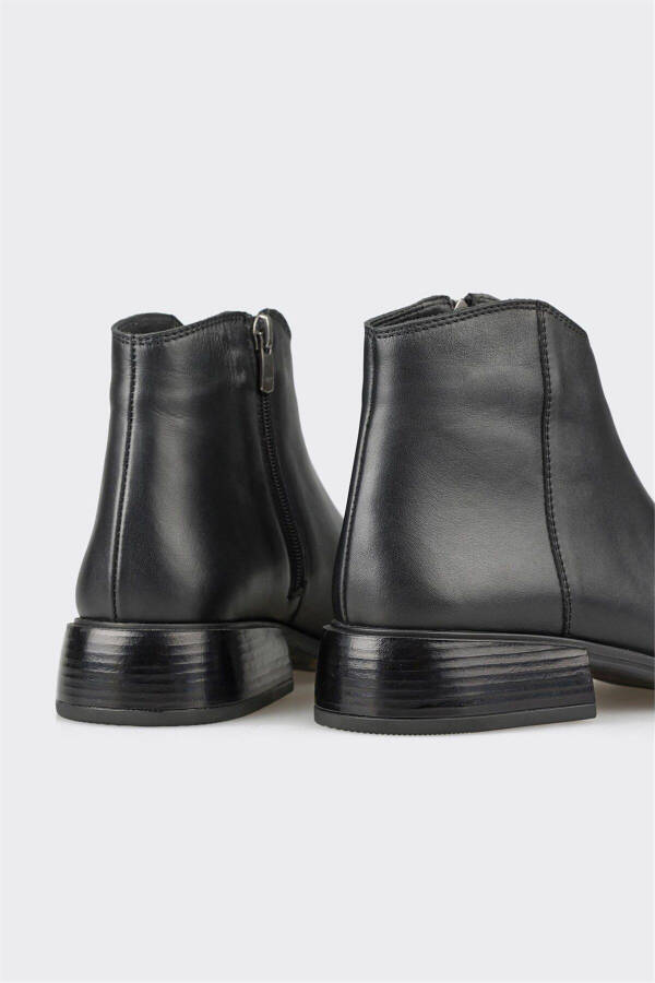 Black Leather Women's Classic Boot - 4