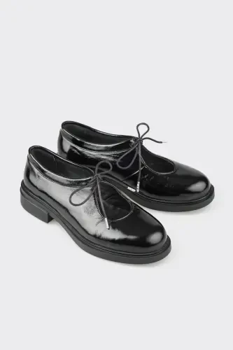 Black Leather Women's High Heels - ELLE (1)