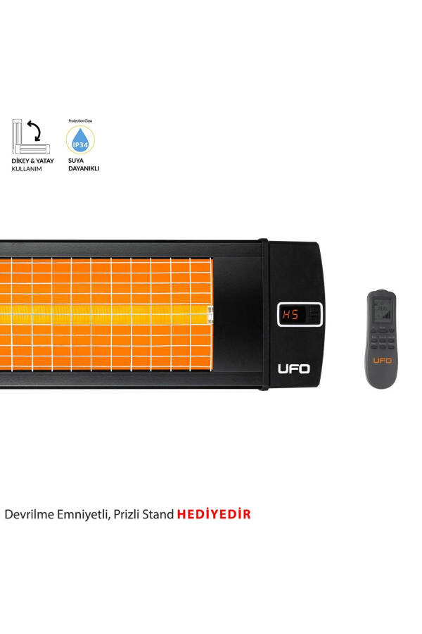 Black Line 2400 W UK Duvar Tipi Dikey Ve Yatay Kullanım & Devrilme Emniyetli Prizli Stand - 15