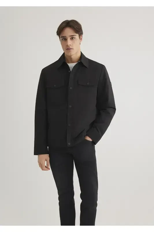 Black Loose Fit Jacket - MAVI