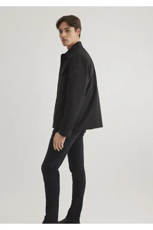 Black Loose Fit Jacket - 2