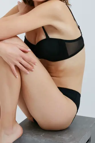 Black Lotus Bra-Black - 4