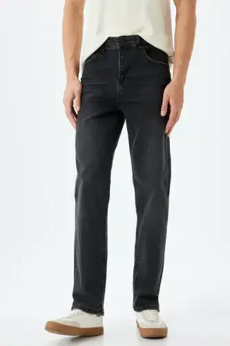 Black Men Jeans 5WAM40121ID-BLACK - 3