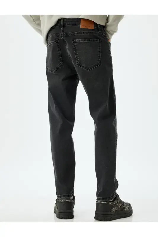 Black Men Jeans 5WAM40128ID-BLACK - 4
