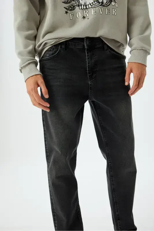 Black Men Jeans 5WAM40128ID-BLACK - 5