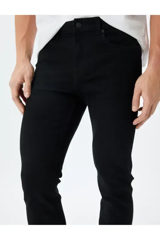 Black Men Jeans 5WAM40137ND-BLACK - 5