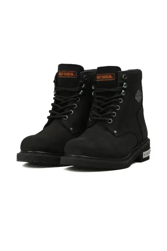 Black Men's Boot 025M100109-Black-Nubuk-m1001099 - 1