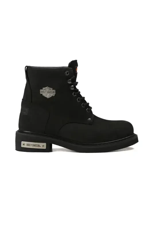 Black Men's Boot 025M100109-Black-Nubuk-m1001099 - 2