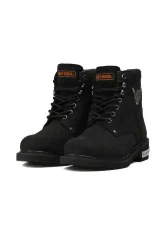 Black Men's Boot-09BN - 3