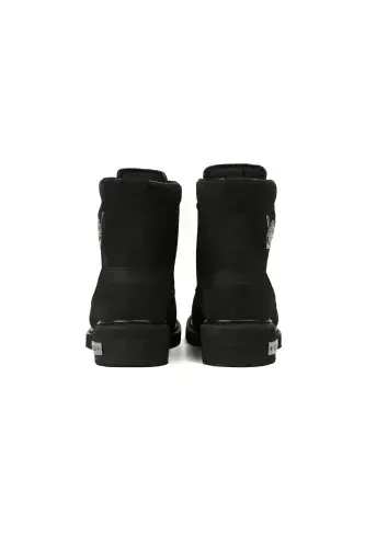 Black Men's Boot-09BN - 4
