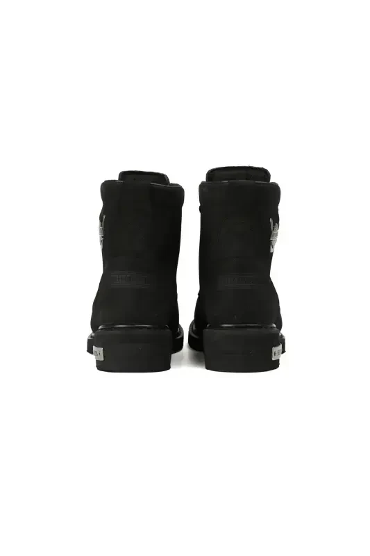 Black Men's Boot-09BN - 4