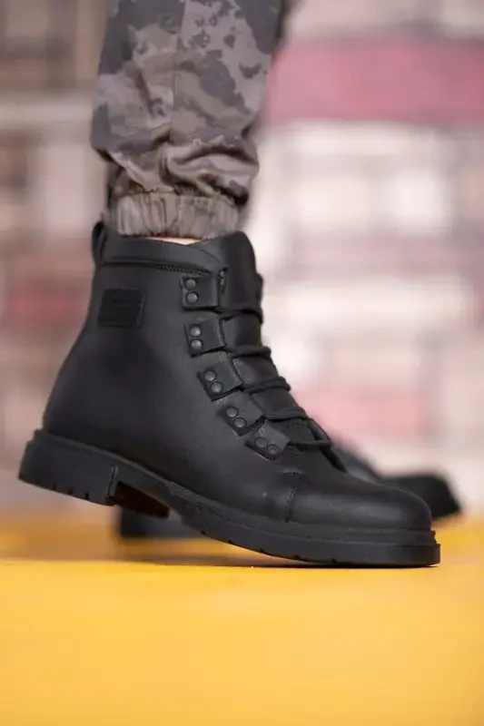 Black Men's Boots 0012716 - 3