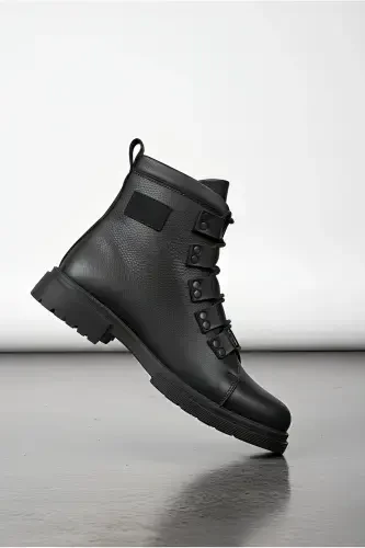 Black Men's Boots 0012716 - 4