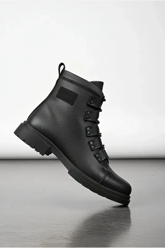 Black Men's Boots 0012716 - 4