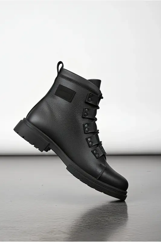 Black Men's Boots 0012716 - 5